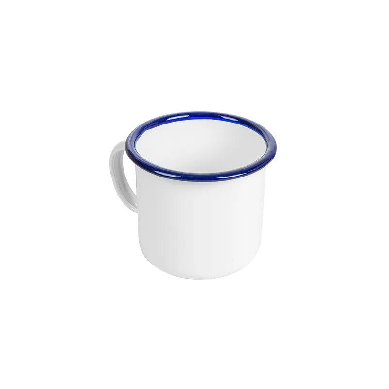 TASSES ENAMELWARE 350 ML Ø 8x8 CM BLANC ACIER ÉMAILLÉ (6 UNITÉ)