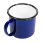 TASSES ENAMELWARE 350 ML Ø 8x8 CM BLEU ACIER ÉMAILLÉ (6 UNITÉ) TASSES