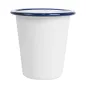 GOBELETS ENAMELWARE 310 ML Ø 9x9,6 CM BLANC ACIER ÉMAILLÉ (6 UNITÉ) GOBELETS