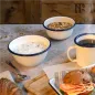 BOLS ENAMELWARE 300 ML Ø 11,5x5 CM BLANC ACIER ÉMAILLÉ (6 UNITÉ) BOLS