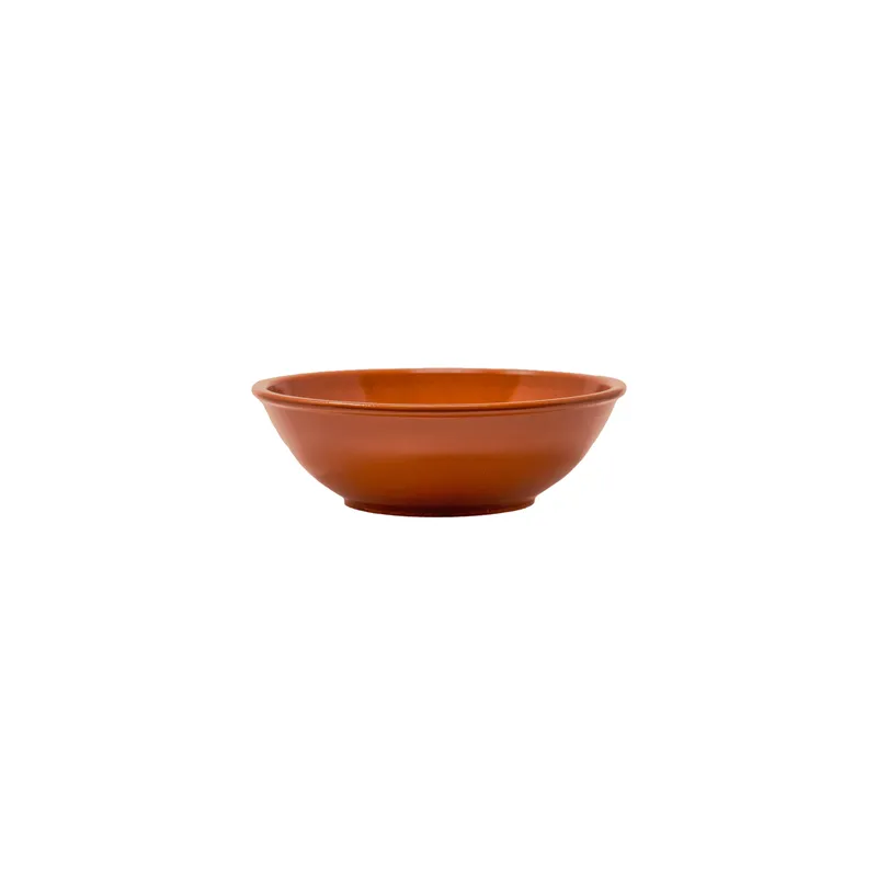 ASSIETTES CREUSES EN FAÏENCE  1200 ML Ø 22x7 CM MARRON ROUGEATRE CERAMIQUE (12 UNITÉ)