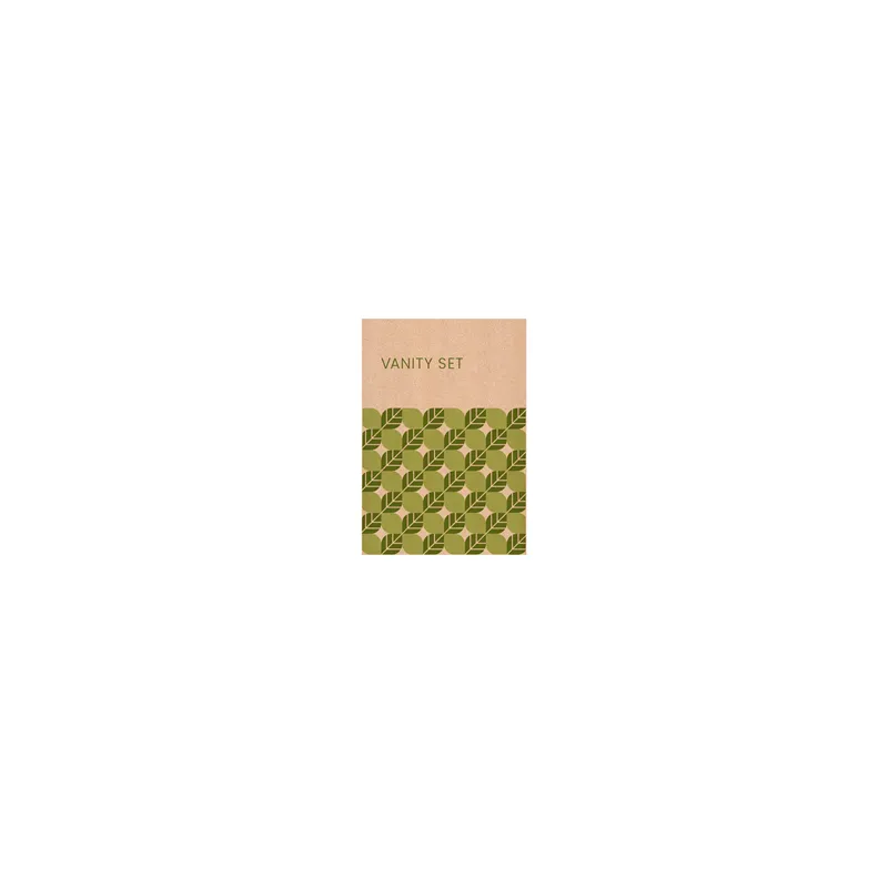 VANITY SET EN SACHET KRAFT 'NATURAL'  7x10,5 CM (250 UNITÉ)