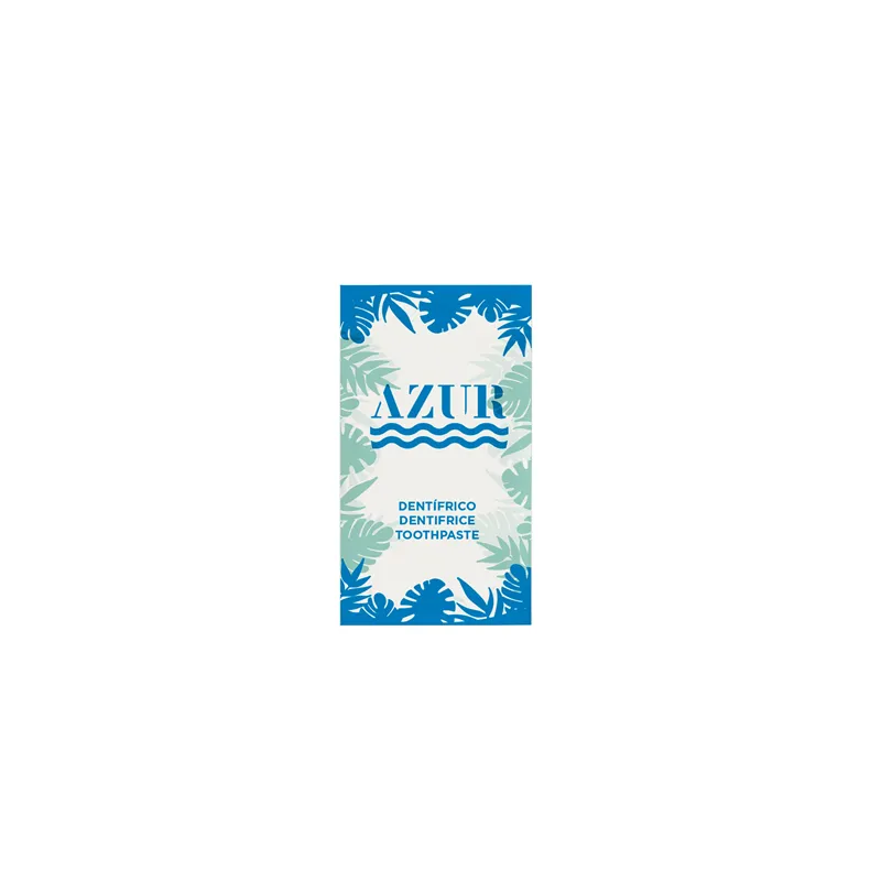 SACHETS DENTIFRICE 'AZUR' 3 ML 4,5x8 CM BLANC CELLULOSE (500 UNITÉ)