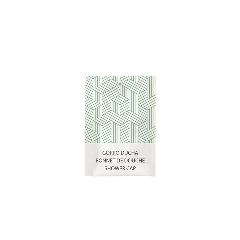 BONNETS DOUCHE EN SACHETS BLANC 'THERAPY'  7x10,5 CM BLANC PE (250 UNITÉ)