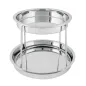 PLATEAU FRUITS DE MER 27,5X19X32 CM ARGENTE INOX (1 UNITÉ) PLATEAU FRUITS DE MER