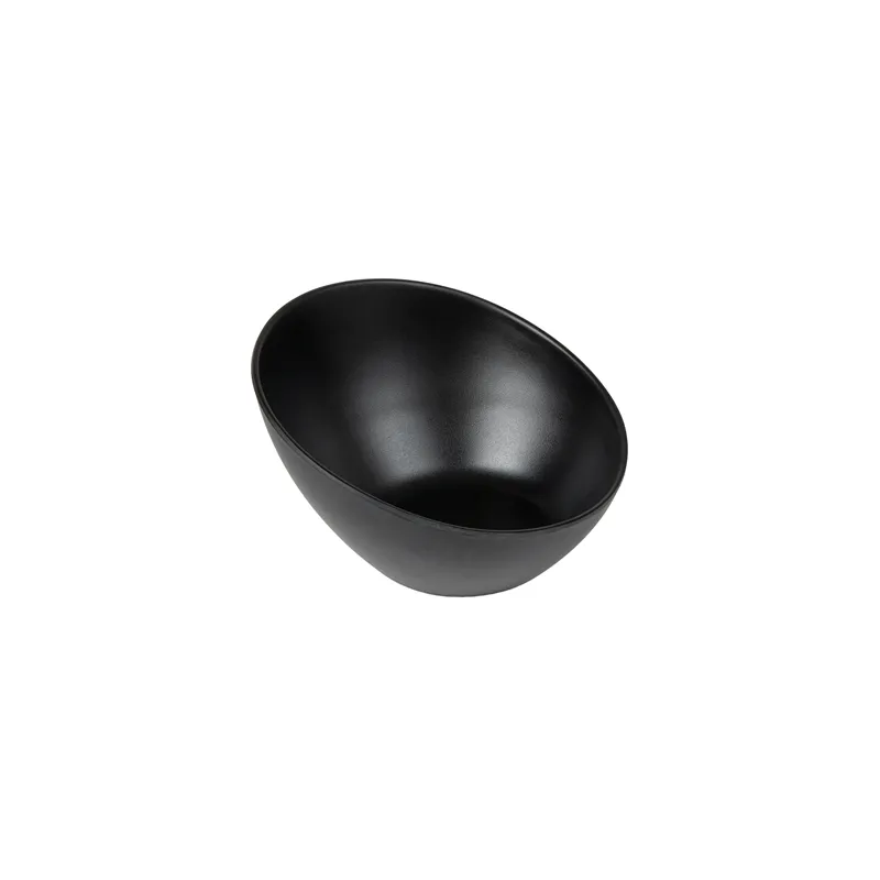 BOLS IRRÉGULIERS ASAMI WARE  Ø 16x10,4 CM NOIR MÉLAMINE (6 UNITÉ)