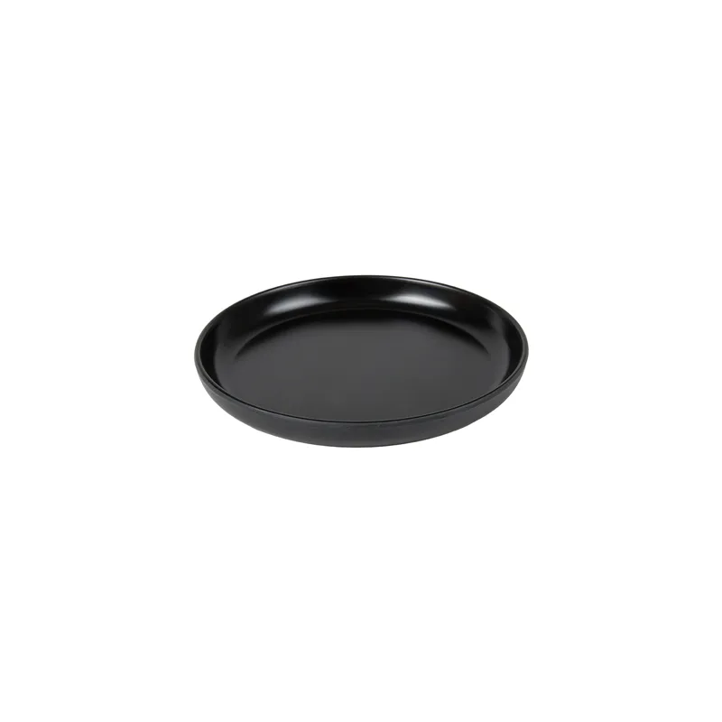 ASSIETTES PLATES ASAMI WARE  Ø 16x2 CM NOIR MÉLAMINE (6 UNITÉ)