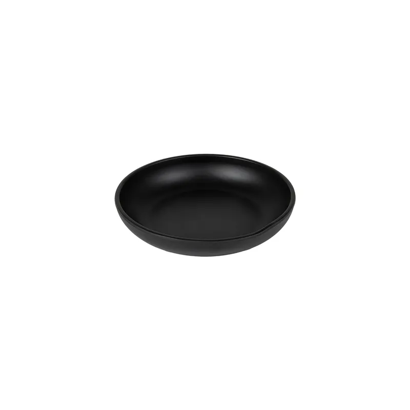ASSIETTES CREUSES ASAMI WARE  Ø 20,5x4 CM NOIR MÉLAMINE (6 UNITÉ)
