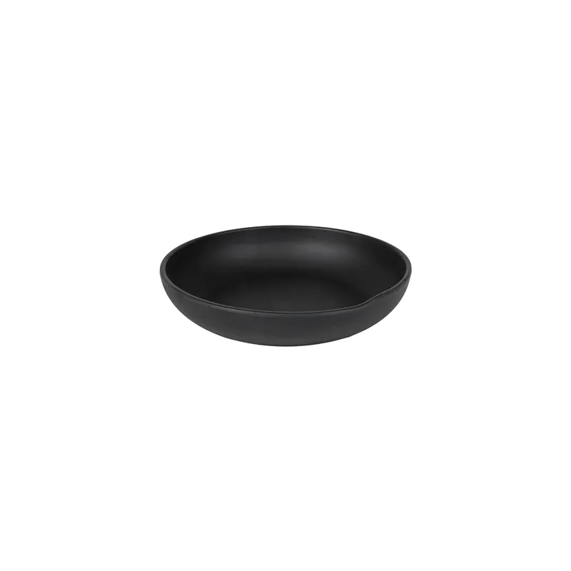 ASSIETTES CREUSES ASAMI WARE  Ø 24,5x5,3 CM NOIR MÉLAMINE (6 UNITÉ)