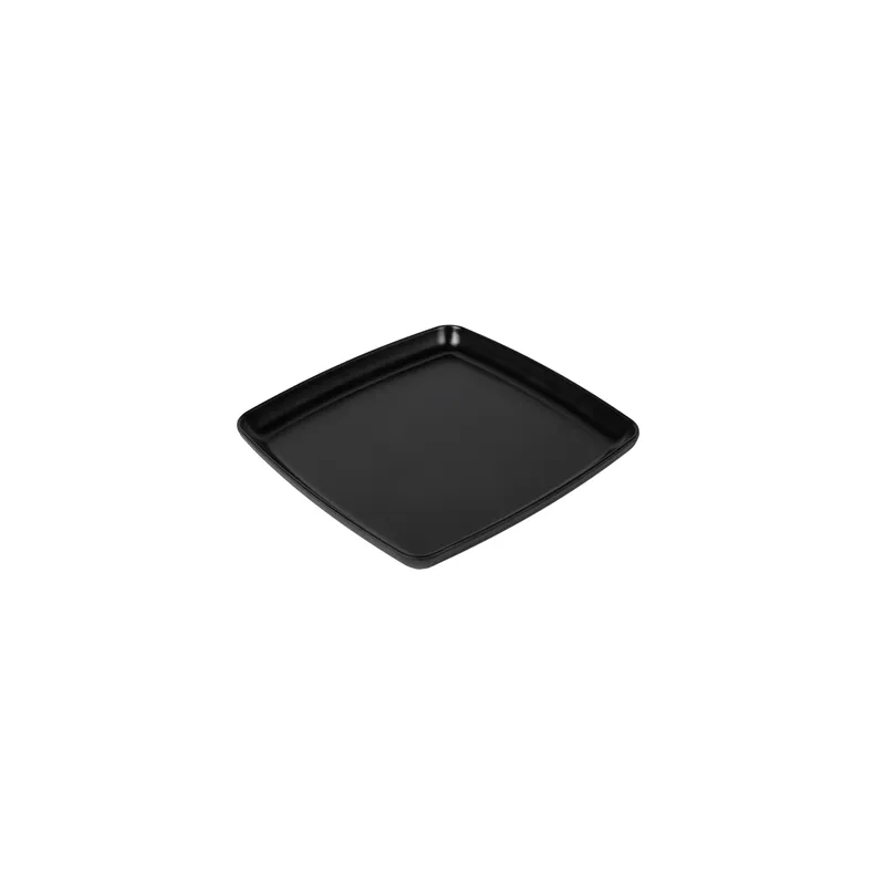 ASSIETTES PLATES CARRÉS ASAMI WARE  26,7x26,7x2,5 CM NOIR MÉLAMINE (6 UNITÉ)