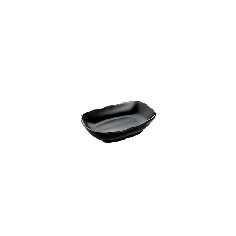 BOLS RECTANGULAIRES ASAMI WARE  20x12,5x3,5 CM NOIR MÉLAMINE (6 UNITÉ)