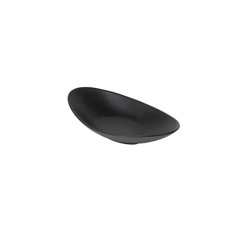 BOLS OVALES ASAMI WARE  31,5x16,5x6 CM NOIR MÉLAMINE (6 UNITÉ)