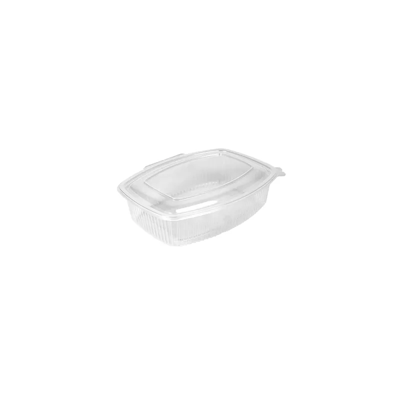 RÉCIPIENT AVEC COUVERCLE CHARNIÈRE  1500 ML 23,3x17,8x6,3 CM TRANSPARENT PP (200 UNITÉ)