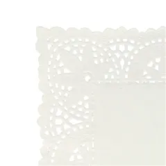 DENTELLES RECTANGULAIRES  47 G/M2 21x15 CM BLANC PAPIER (250 UNITÉ)