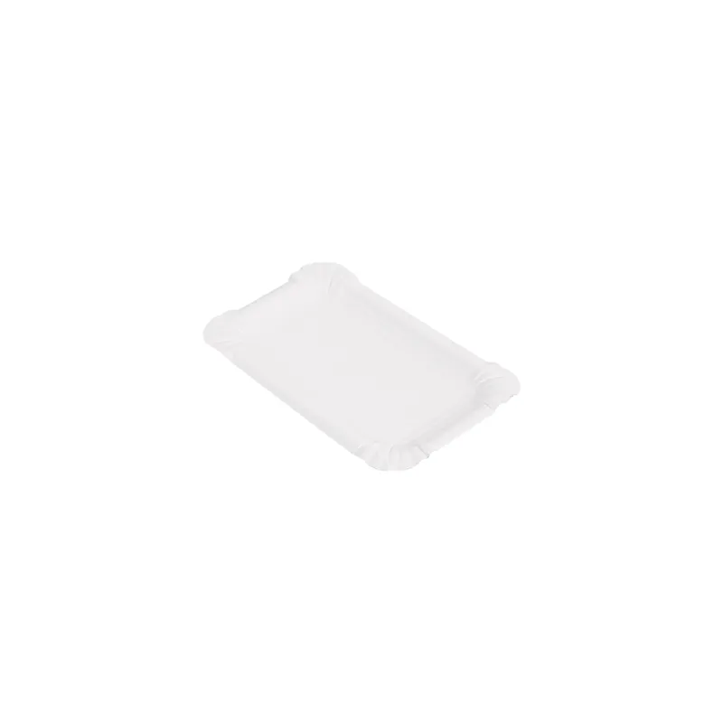 PLATEAUX PÂTISSERIE - PETITS  250 G/M2 15x9 CM BLANC CARTON (250 UNITÉ)