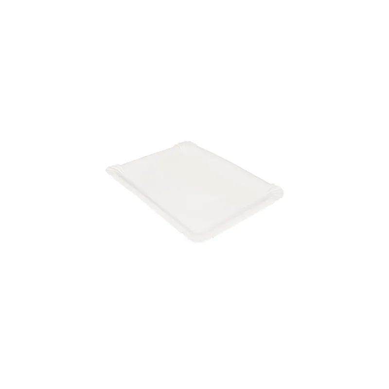 PLATEAUX PÂTISSERIE - MOYENS  340 G/M2 25x17,5 CM BLANC CARTON (250 UNITÉ)
