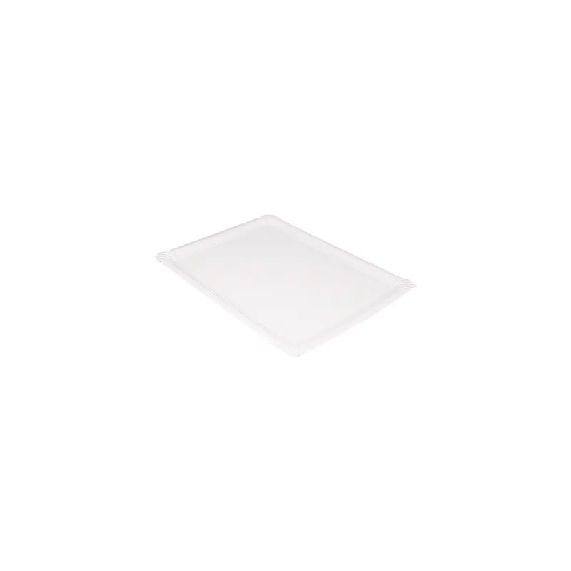PLATEAUX PÂTISSERIE - MOYENS  500 G/M2 45,5x34 CM BLANC CARTON (25 UNITÉ)