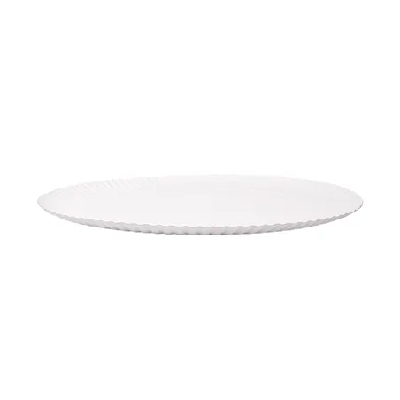PLATEAUX PÂTISSERIE EN RELIEF  500 G/M2 Ø 34 CM BLANC CARTON (50 UNITÉ)