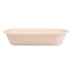 LUNCH BOXES 1 COMPART. BIONIC 850 ML 23,5x13,1x4,6 CM NATUREL BAGASSE (500 UNITÉ)