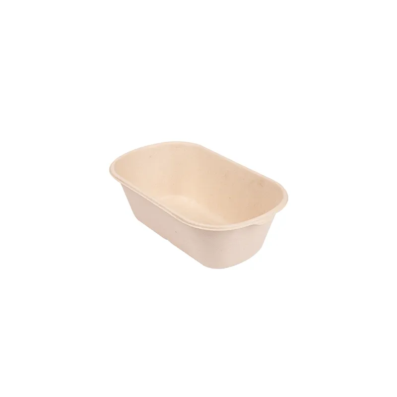 LUNCH BOXES 1 COMPART. BIONIC 1000 ML 22x12,9x6,85 CM NATUREL BAGASSE (500 UNITÉ)