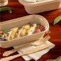 COUVERCLES POUR CODES 320.52/53 850 ML 23,6x13,5x1,3 CM TRANSPARENT PET (500 UNITÉ) COUVERCLES POUR CODES 320.52/53