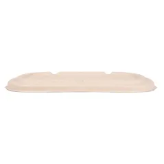 COUVERCLES POUR CODES 320.54/55 BIONIC 1000 ML 22,6x13,4x1,4 CM NATUREL BAGASSE (500 UNITÉ)