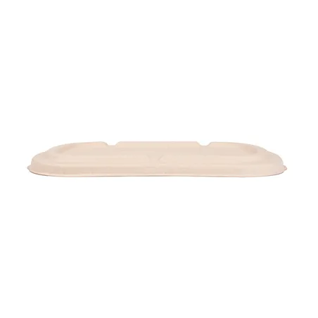 COUVERCLES POUR CODES 320.54/55 BIONIC 1000 ML 22,6x13,4x1,4 CM NATUREL BAGASSE (500 UNITÉ)