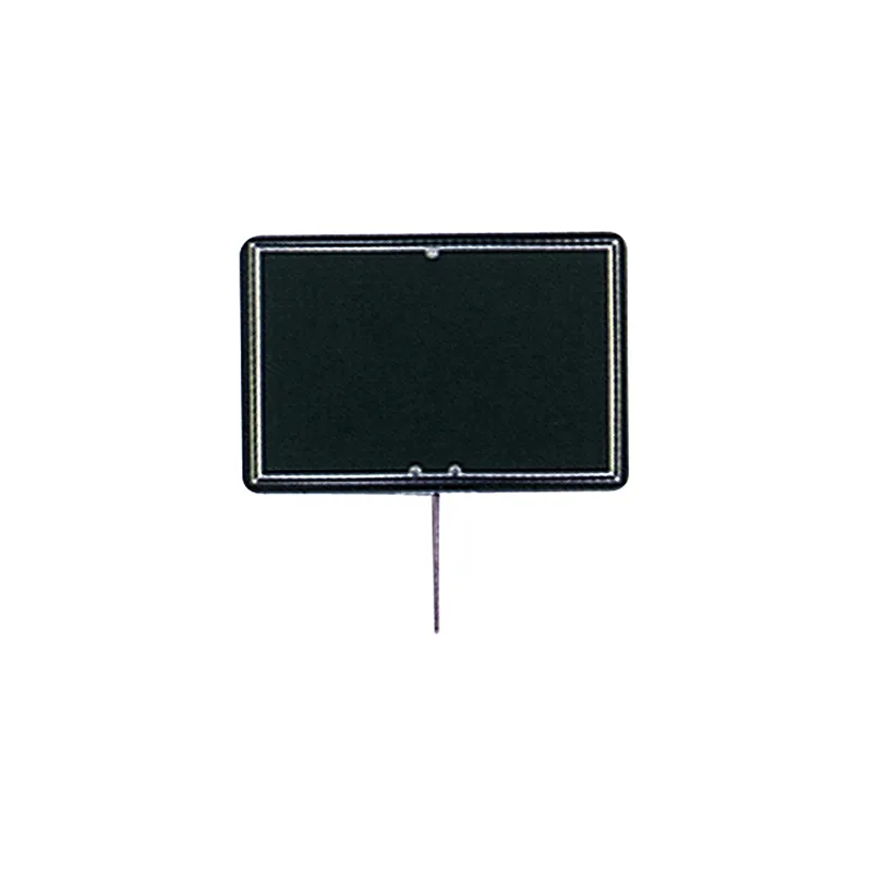 10 U. ARDOISES POUR MARQUER LES PRIX   8x12x0,2 CM NOIR PVC (1 UNITÉ)