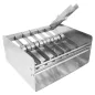 DISTRIBUTEUR POUR ÉTIQUETTES 2,5x2,5 CM 23,5x19x11,7 CM ARGENTE METAL (1 UNITÉ) DISTRIBUTEUR POUR ÉTIQUETTES 2,5x2,5 CM
