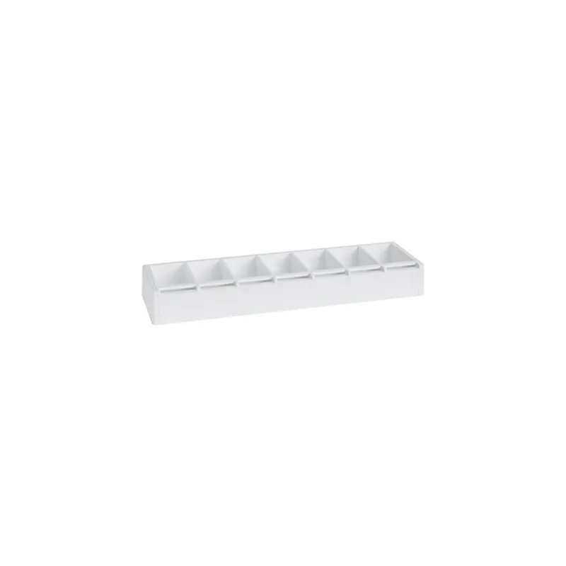 DISTRIBUTEUR POUR ÉTIQUETTES 7,5x5 CM   68,75x20x7,6 CM BLANC ABS (1 UNITÉ)