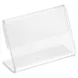10 U. CHEVALETS POUR ÉTIQUETTES 6x4x2,5 CM TRANSPARENT PVC (1 UNITÉ) 10 U. CHEVALETS POUR ÉTIQUETTES
