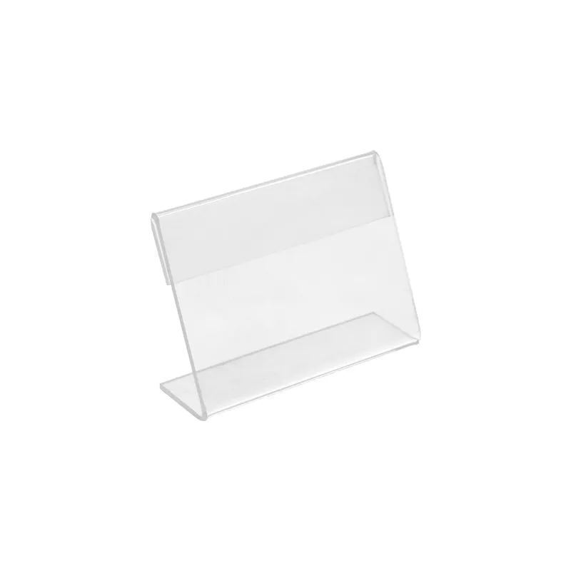 10 U. CHEVALETS POUR ÉTIQUETTES 8x6,5x2 CM TRANSPARENT PVC (1 UNITÉ) 10 U. CHEVALETS POUR ÉTIQUETTES 8x6,5x2 CM TRANSPARENT PVC (1 UNITÉ)