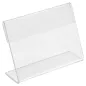 10 U. CHEVALETS POUR ÉTIQUETTES 8x6,5x2 CM TRANSPARENT PVC (1 UNITÉ) 10 U. CHEVALETS POUR ÉTIQUETTES