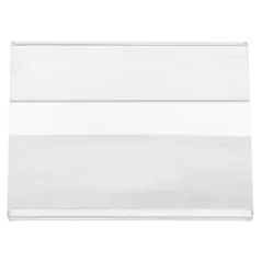 10 U. CHEVALETS POUR ÉTIQUETTES 8x6,5x2 CM TRANSPARENT PVC (1 UNITÉ)