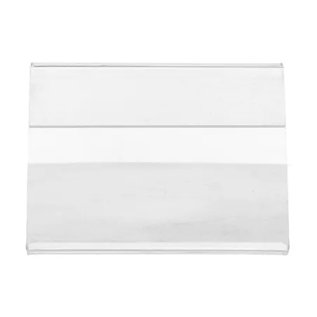 10 U. CHEVALETS POUR ÉTIQUETTES   8x6,5x2 CM TRANSPARENT PVC (1 UNITÉ)