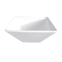 BOLS CARRÉS 17,5 CM BLANC PORCELAINE (12 UNITÉ)
