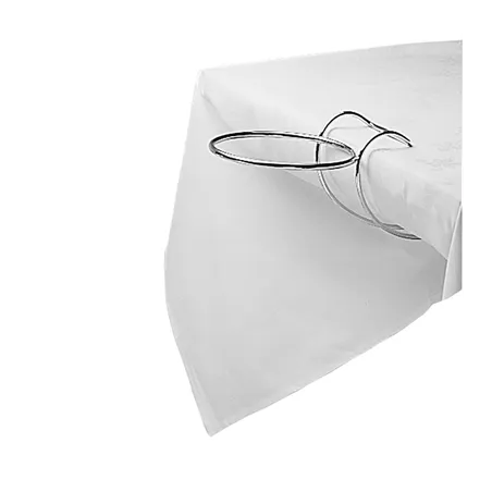SUPPORT SEAU CHAMPAGNE TABLE   52,5x20,5x23 CM ARGENTE FIL METALLIQUE (1 UNITÉ)