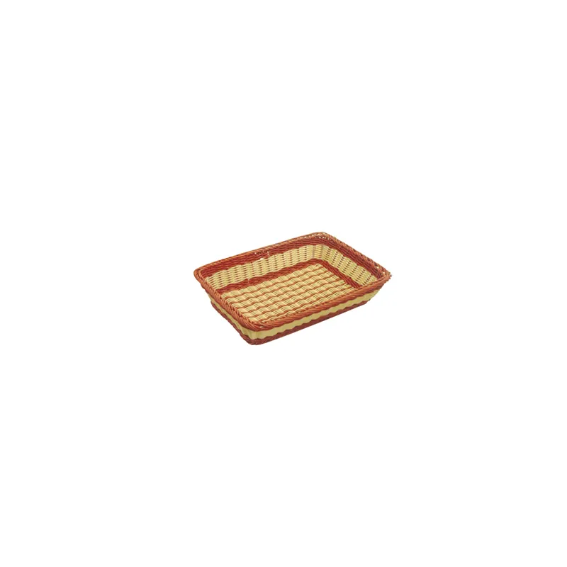 CORBEILLE PATISSERIE SIMILAIRE OSIER   45x32,5x10,5 CM NATUREL PP (1 UNITÉ)