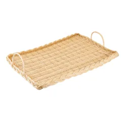 PLATEAU SIMILI OSIER RECTANGUL. FROMAGE