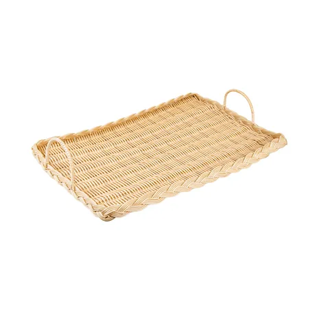 PLATEAU SIMILI OSIER RECTANGUL. FROMAGE
