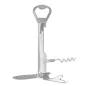 OUVRE-BOUTEILLE MULTIFONCTION 14x3,5x1 CM ARGENTE INOX (1 UNITÉ) OUVRE-BOUTEILLE MULTIFONCTION