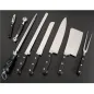 COUTEAU SABATIER MANCHES ABS 26 CM ARGENTE INOX (1 UNITÉ) COUTEAU SABATIER MANCHES ABS