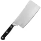 COUTEAU HACHOIR, MANCHE ABS 17 CM ARGENTE INOX (1 UNITÉ) COUTEAU HACHOIR, MANCHE ABS
