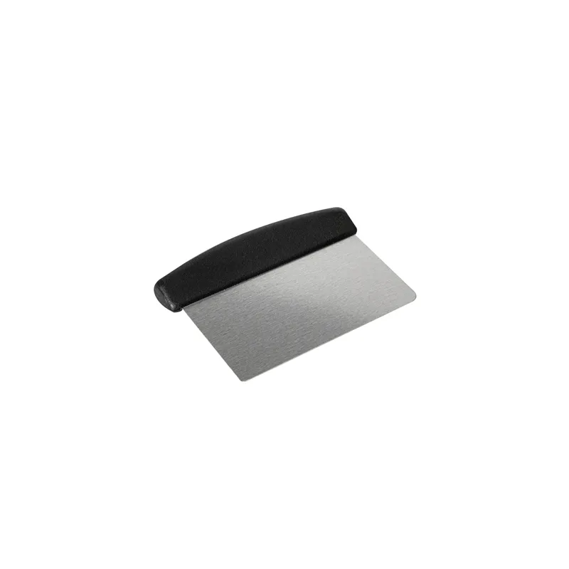 SPATULE/GRATTOIR PÂTE À PIZZA   11x15,2 CM ARGENTE INOX (1 UNITÉ)