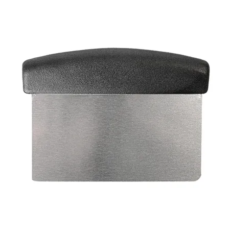SPATULE/GRATTOIR PÂTE À PIZZA   11x15,2 CM ARGENTE INOX (1 UNITÉ)