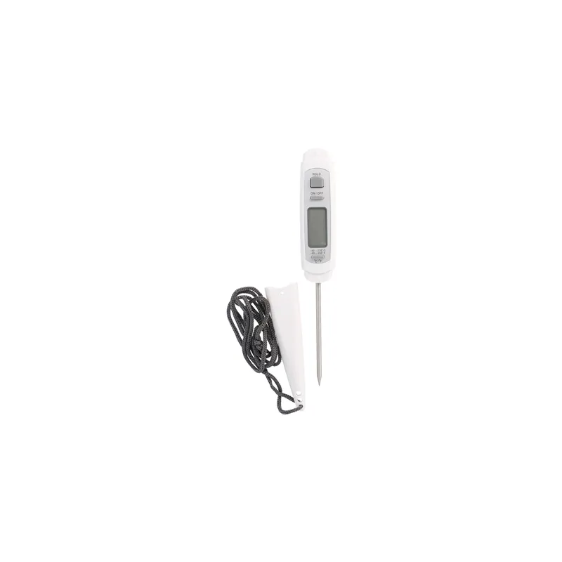 THERMOMÈTRE NUMÉRIQUE DE POCHE   18x2,5x2 CM BLANC PLASTIQUE (1 UNITÉ)