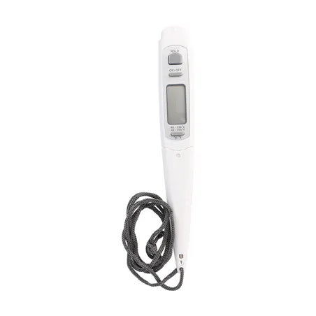 THERMOMÈTRE NUMÉRIQUE DE POCHE   18x2,5x2 CM BLANC PLASTIQUE (1 UNITÉ)