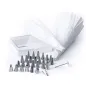 DOUILLES DÉCORATION 32 PIÈCES 1,5x3,2 CM ARGENTE INOX (1 UNITÉ) DOUILLES DÉCORATION 32 PIÈCES