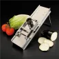 MANDOLINE AVEC CHARIOT 39,5x12x19 CM ARGENTE INOX (1 UNITÉ) MANDOLINE AVEC CHARIOT