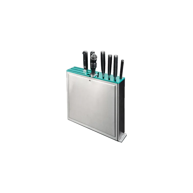 RACK POUR COUTEAUX 10 ENTRÉES 32x7x31 CM ARGENTE INOX (1 UNITÉ) RACK POUR COUTEAUX 10 ENTRÉES 32x7x31 CM ARGENTE INOX (1 UNITÉ)